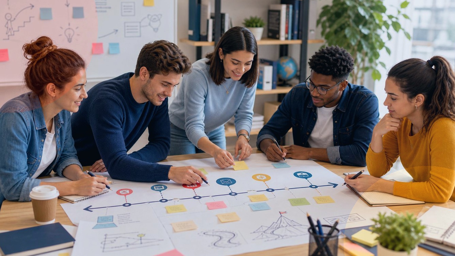 Étudiants participant à des ateliers et activités de français